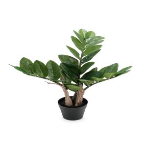 Zamioculcas factice en pot H 45 cm, D 40 cm