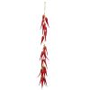 Piment d'espelette factice en guirlande Longueur 45 cm 20 piments rouges D1 cm