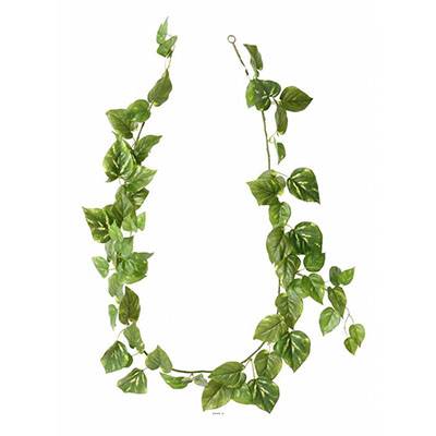 Guirlande de faux pothos L180 cm panaché