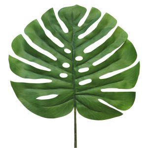 Feuille Factice de Philodendron H 46 cm Tissu plastifié D 26 cm