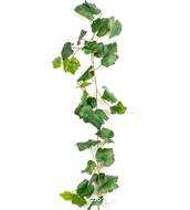 Guirlande factice de feuilles de vigne en tissu lg 230 cm Vert