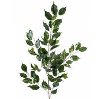 Branche de feuillage Ficus artificiel H 108 cm 101 feuilles