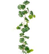 Guirlande factice de feuilles de vigne en tissu lg 230 cm Vert