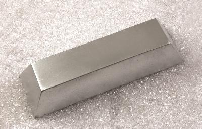 Lingot en Argent factice L 245x75 mm plastique soufflé