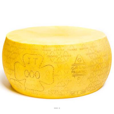 Meule de Grana Padano factice D 440x210 mm plastique soufflé