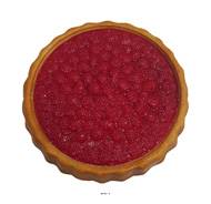 Tarte aux framboises factice D 21cm plastique soufflé